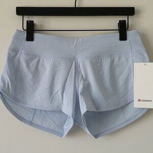 NWT LULULEMON DAYD Light Blue Lightweight Speed Up Low Rise 2.5" Lined Shorts 8